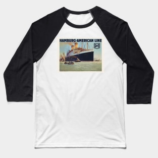 Hamburg-American Line Vintage Poster 1925 Baseball T-Shirt